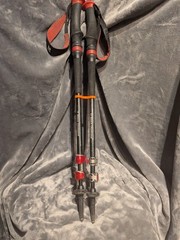 Black Diamond Trail Shock Pro Flicklock Trekking Hiking Poles 100-140cm Black