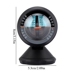 Black Car Clinometer Car Inclinometer Trucks For Cars JY