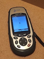 Magellan Meridian Color GPS Handheld Unit Outdoor Hiking Receiver Tested Working