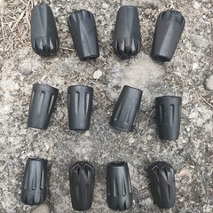 Trekking Pole Tip Accessories Set Extra Thick Rubber Tips Replacement Hiking