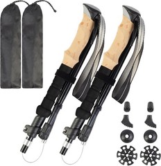 Adjustable Aluminum Alloy Collapsible Hiking Poles – Set of 2