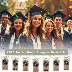 2026 Inspirational Graduation Gifts Engraved Compass for Middle Senior College G