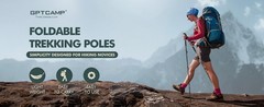 Walking Sticks,Trekking Poles Collapsible Hiking Poles,Lightweight Folding