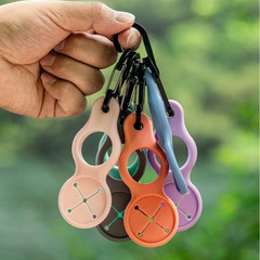 Silicone Water Bottle Holder with Aluminum Carabiner for 2.7-3.5cm Bottles