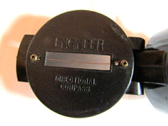 Vtg. Black Engineer Directional Compass camping