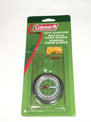 Coleman Map Compass -km & cm Scale With Cord, Direction Finder /New In Package