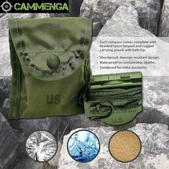 Waterproof Tactical Lensatic Compass Shockproof Navigation Outdoor Lightweight