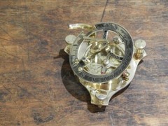Vintage Brass Finish Sundial Compass Navigation Instrument Best Gift Item