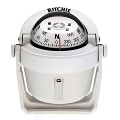 Ritchie B-51W Explorer Compass – Bracket Mount – White B-51W UPC 010342160515