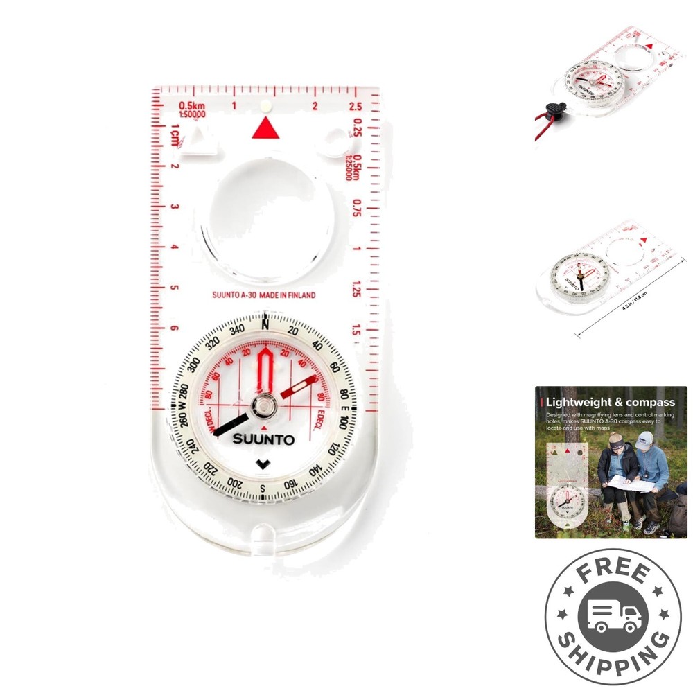Lightweight Hiking Compass with Durable Design and Low Light Functionality