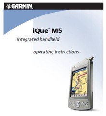 Garmin iQue M5 pocket PC GPS with City Select NA Maps, New Batt, Cable, Extras