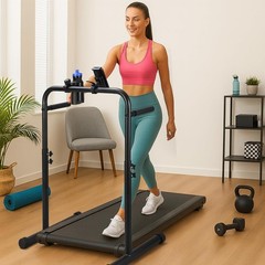 24.4 Inch Walking Pad Handle Bar Only with Cup and Phone Holder Adjustable Tr…