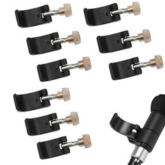9 PCS Trekking Pole Clamp Replacement External Quick Flip Lock 3 Sizes Black