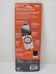 S.O.L. Survive Outdoors Longer Sighting Compass with Mirror #0140-0030 – New