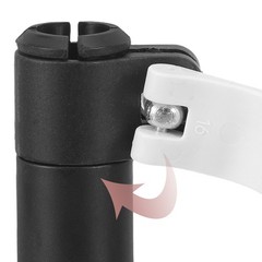 2Pcs Durable Trekking Pole Clamp Lock White Quick Release External Lock Repairs