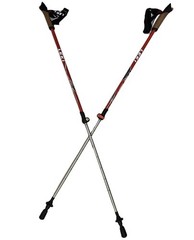 LEKI Walker XS Vario SLS Walking Poles Red 80cm110cm