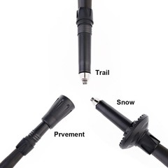 Travel Folding Trekking Hiking Pole with Carrying Case,Collapsible Cane Adjus…