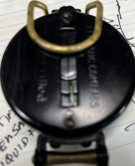 Vintage Engineer Lensatic Precise Liquid Filled Compass Made In Japan