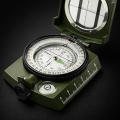 Hiking Compass for Survival, Lensatic Compass – Water-Resistant & Durable for