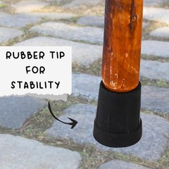 Wood Carved Walking Stick Lightweight **Strong Trekking Pole**