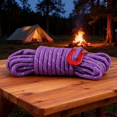 Portable 4mm by 4m Camping Rope with Reflective Features and Adjustable Length