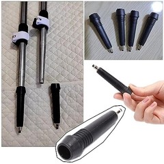 5 Pack Trekking Poles Carbide Tips Replacement Universal Tungsten Steel Rod