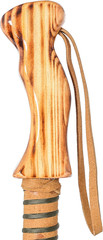 3-Pc Detachable Hardwood Walking Stick Pine Handle with Compass (Nature Color, 5