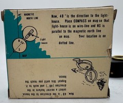 Vintage Lensatic Compass Model 14822 w/ Original Box Land Water Navigation
