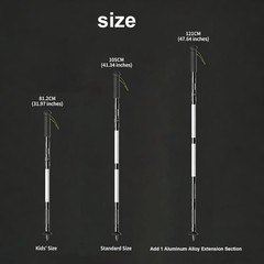 LED Glow Trekking Pole, Glowing Tactical Survival Hiking Stick, Light-up Walking