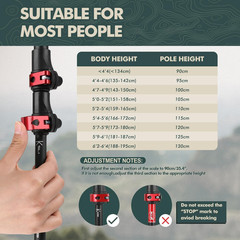 GPTCAMP Walking Sticks,Trekking Poles Collapsible Hiking Poles,Lightweight Foldi