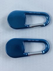 Set of 2 – Compass / Backpack Clip / Hiking /Keychain 2″+ Blue Clip On Compass