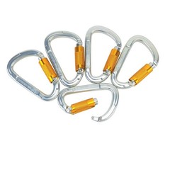 5 – 25kn Carabiners Heavy Duty Climbing Twist Lock Auto Locking Aluminum D Ring