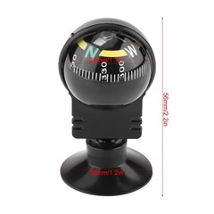 Car Compass Automotive Compass Ball Adjustable Dashboard Mounted for Hiking