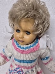 Doll Vinyl Doll HL Hans Leder Doll 48cm Sleep Eyes Vintage