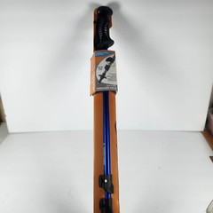 Single Trekking Pole Blue 4.5′ Adjustable Collapsible Hiking Walking Stick