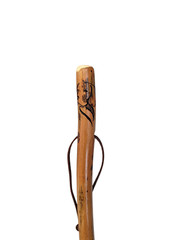 Walking Stick, Dog Carving, Hand-carved Hardwood Hiking Staff, Made in USA