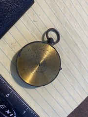 VINTAGE COMPASS – MADE IN FRANCE w ORIGINAL CASE POSSIBLY MILITARY GLASS COVER