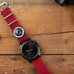 Sun Company GoCompass Micro Orienteering Wrist Compass Watch Band Rotating Bezel