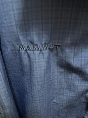Mammot Mens Long Sleeve Hiking Shirt Blue Grid Pattern Size Medium