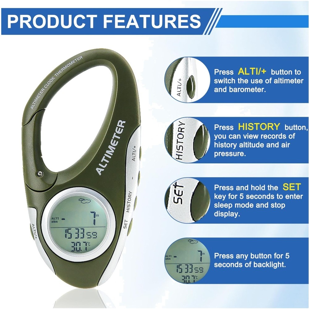 Digital Compass Rechargeable with Power-Saving Mode