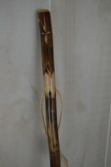 Dark Walking Stick + Cross Carving + Handmade in USA – Strong Hiking Staff