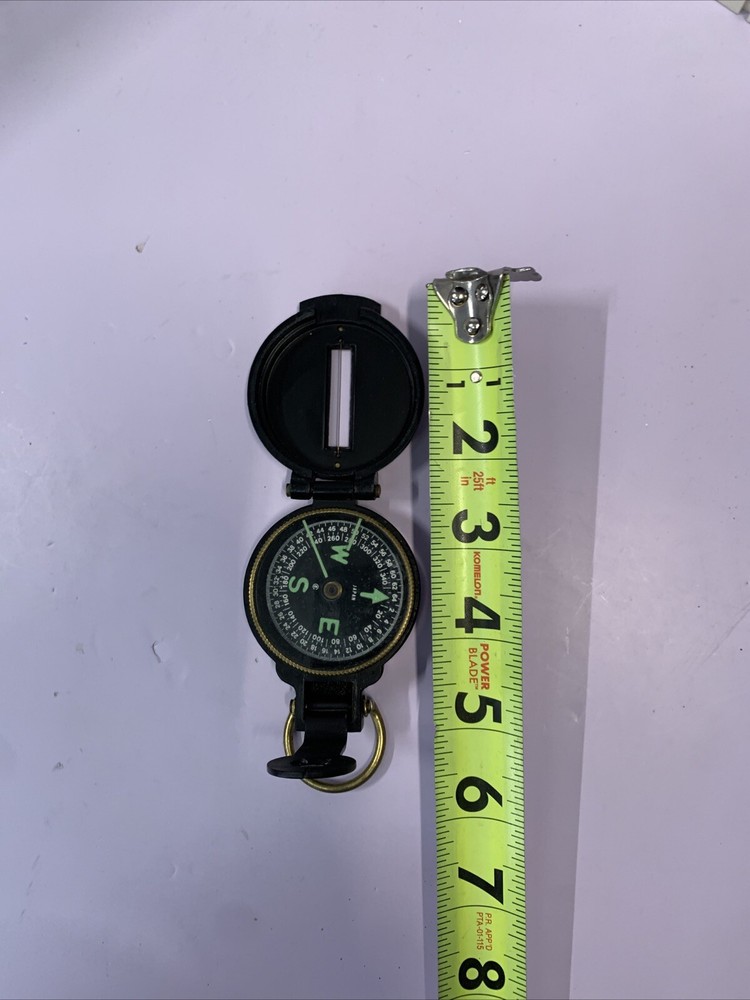 VINTAGE METAL ENGINEER COMPASS – Japan made – Glow in the Dark Letters