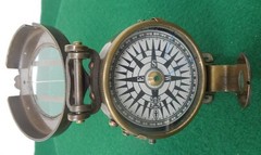 AM Authentic Models WWII Brass Compass, Made in India