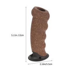 2Pcs Sturdy Cork Cane Handle Grip Replacement for Hiking Poles Yellow