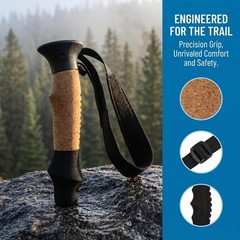 Cane Handle Grip Replacement Walking Canes Grip with Wrist Strap Trekking Poles