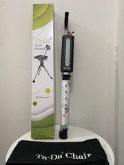 STEP2GOLD Ta-Da Chair Series 2, Portable Trekking Hiking Pole – 34.2” Black, OB