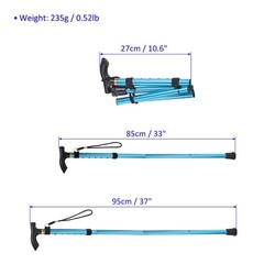 M METERXITY 2 Pack Trekking Poles – Collapsible Hiking Walking Sticks, Telesc…