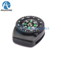 2PCS Mini Clear Liquid-filled Compass w/ Clip Outdoor Molle Backpack Pouches AL