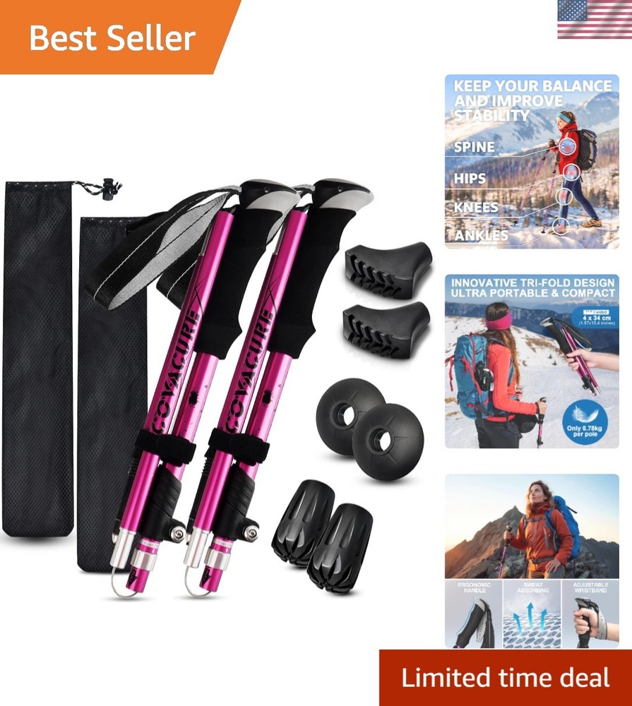 Lightweight Aluminum 7075 Trekking Poles – Ergonomic Grip for Outdoor Adventures