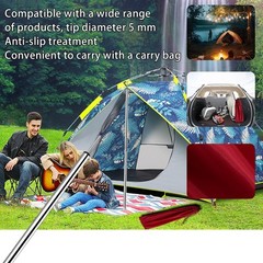 SANLIKE Tent Poles for Tarp, 6.6′ (Length only), – Set of 2 – 0.75” Dia